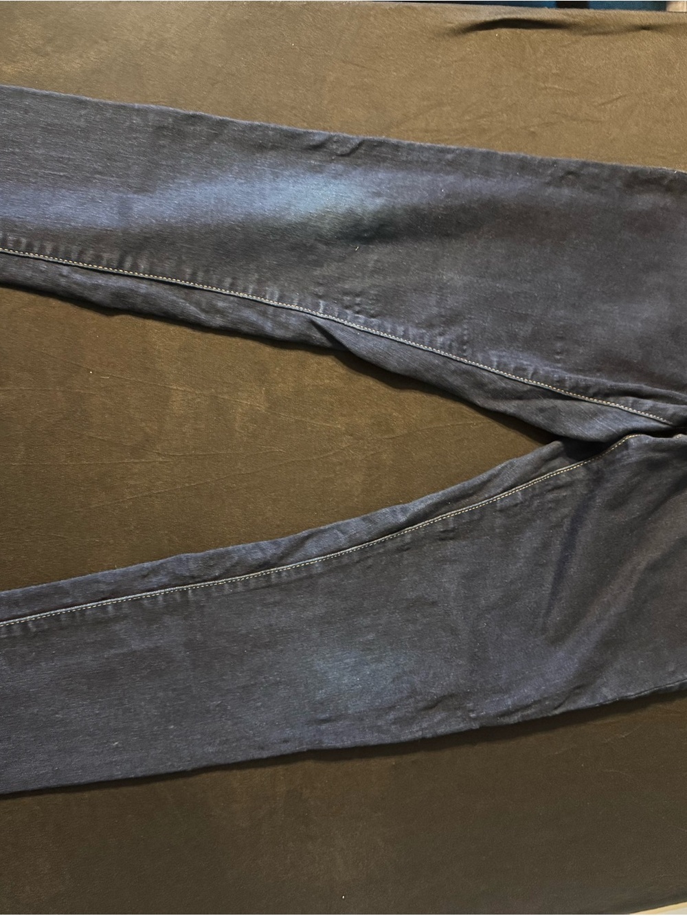 Anna Slim Straight Jeans in Dark Blue